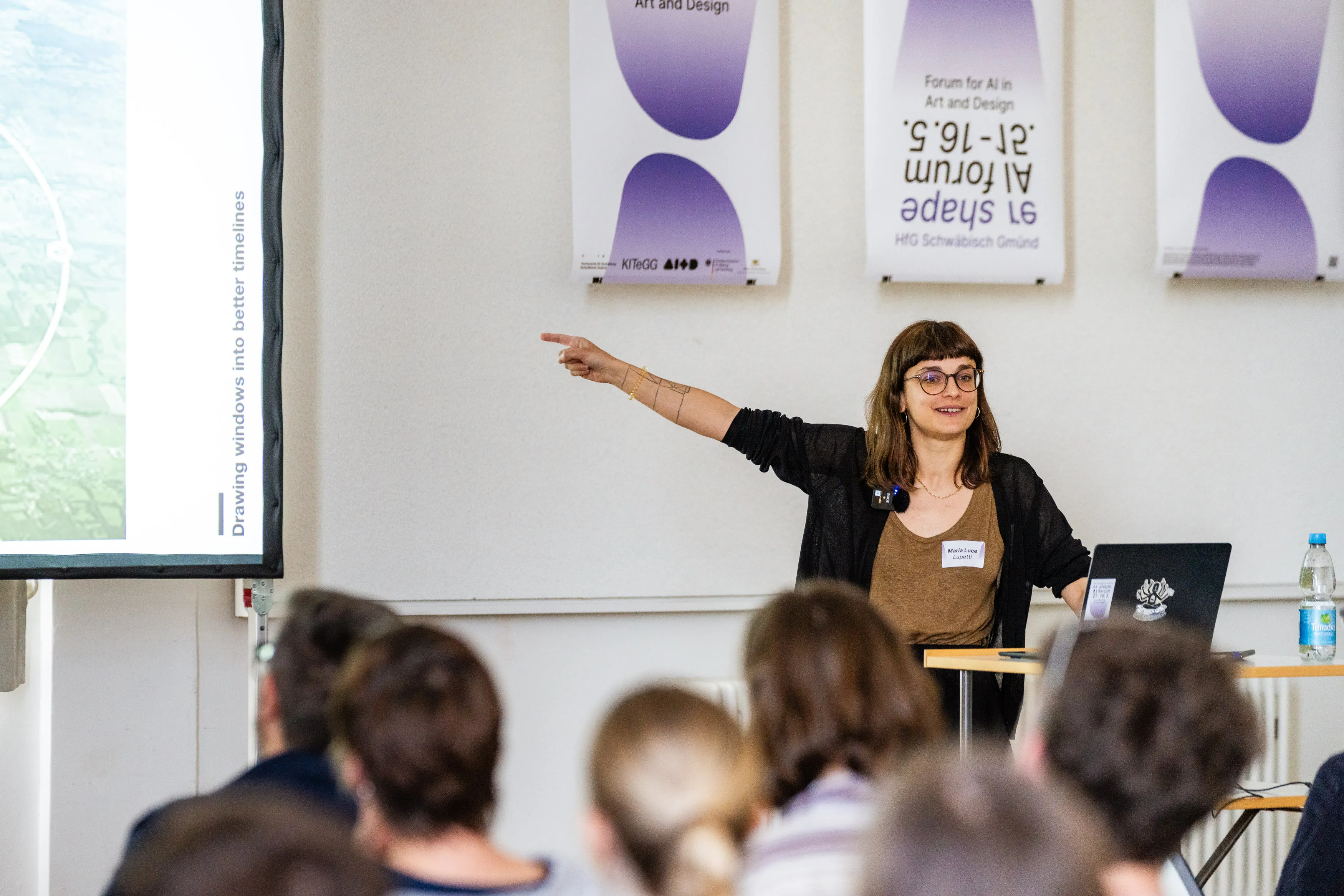 Maria Luce Lupetti presenting. Image: Stefan Eigner