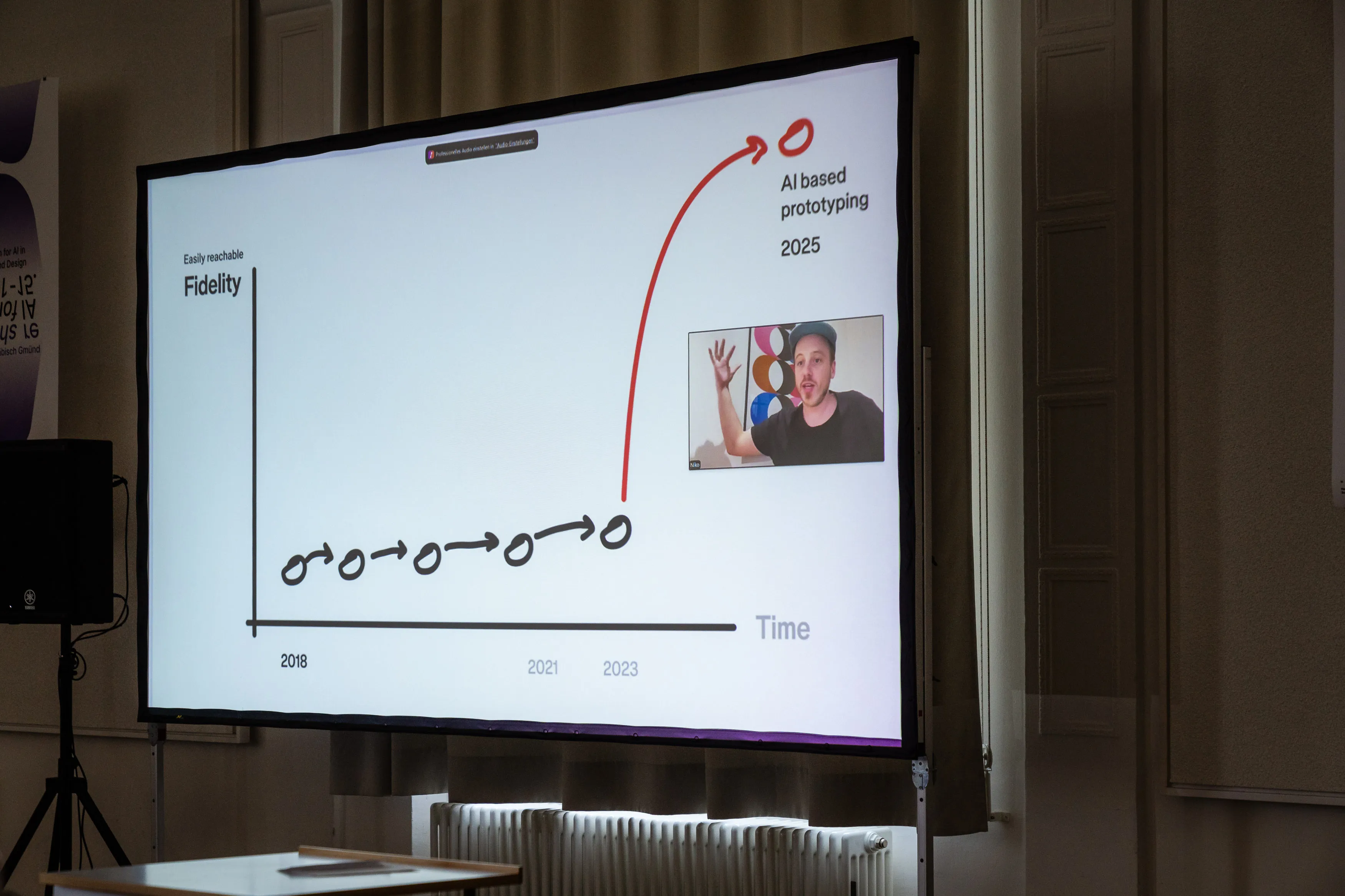 Niko Klein presenting. Image: Stefan Eigner
