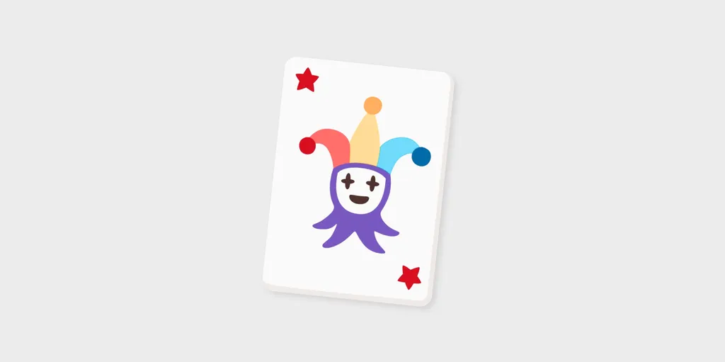 A playing card depicting a joker