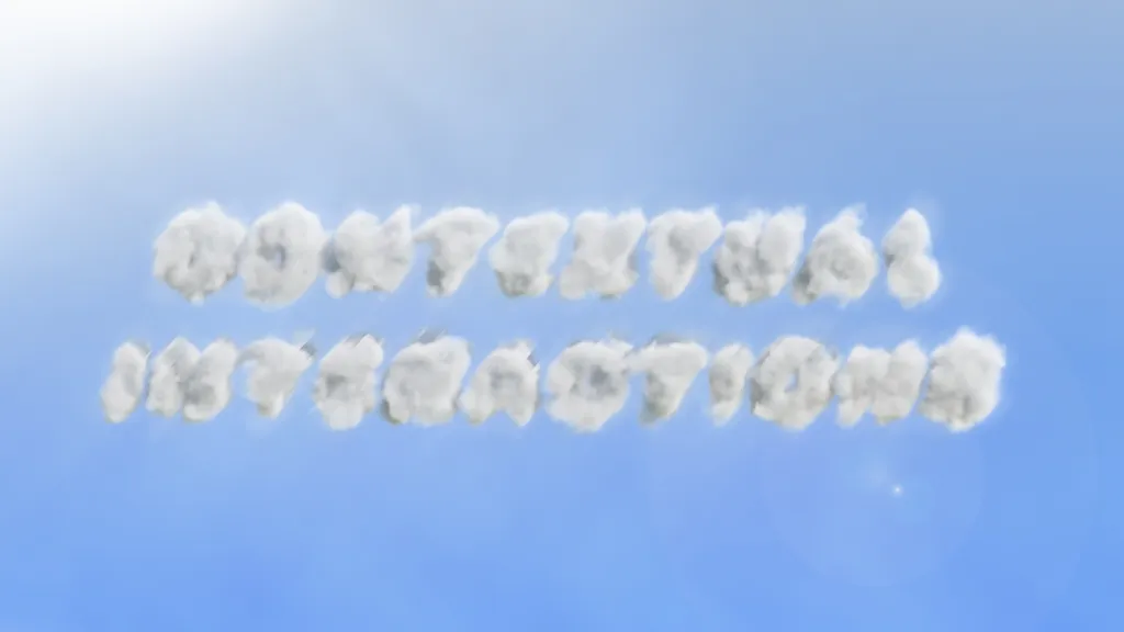 The words “contextual interactions”, illustrated by clouds.
