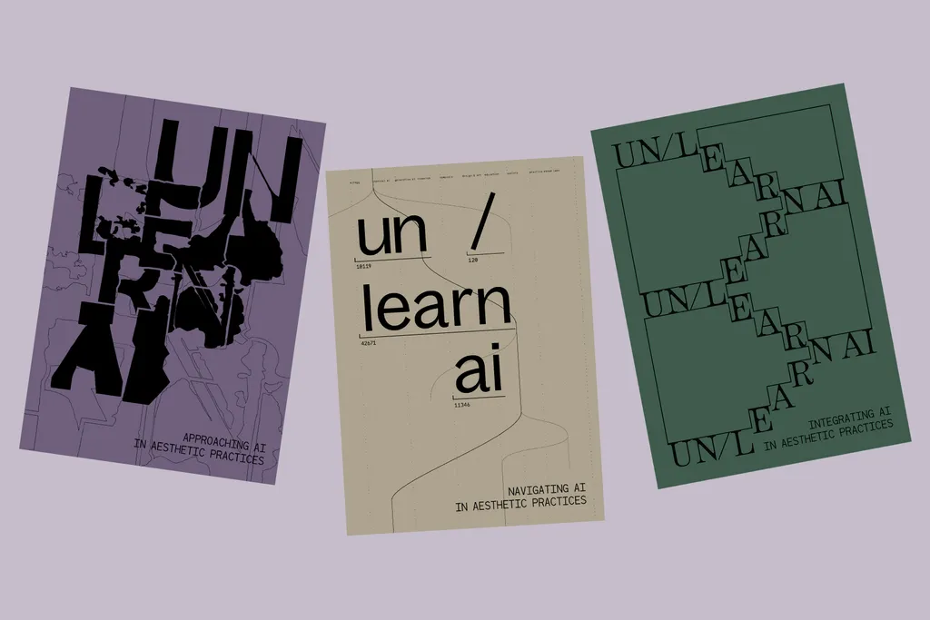 Image of the three covers of the three Unlearn AI books.